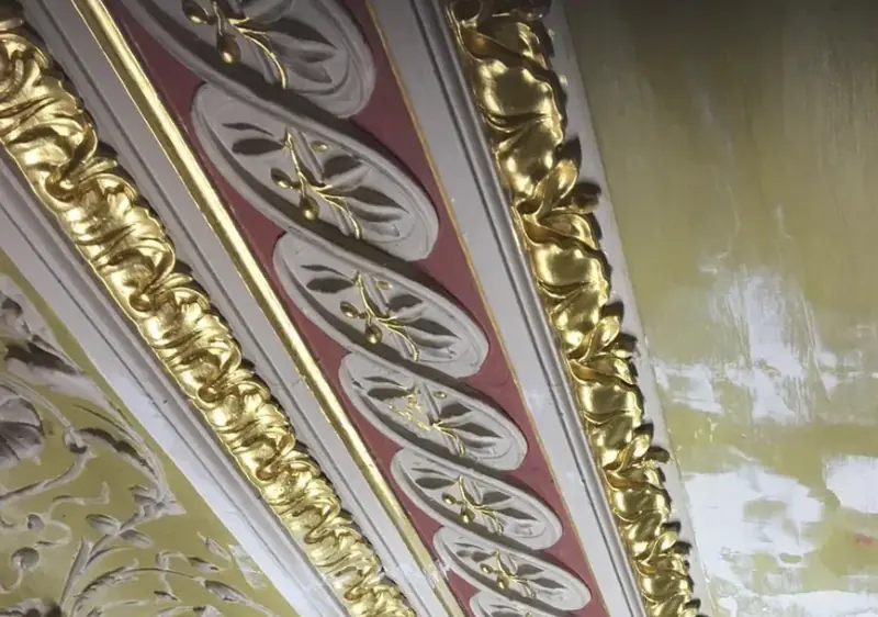 Gilded cornice detail, Belgravia Gate