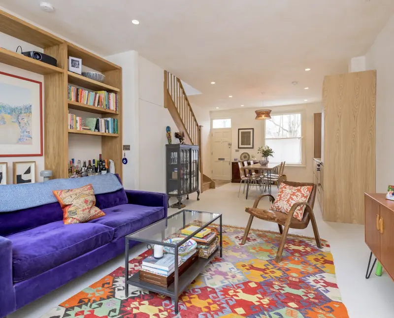 Open plan living room, central London extension